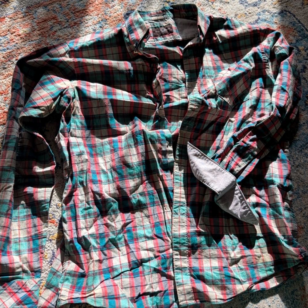 Black Brown 1826 Collared Shirt with Grey Cuffs